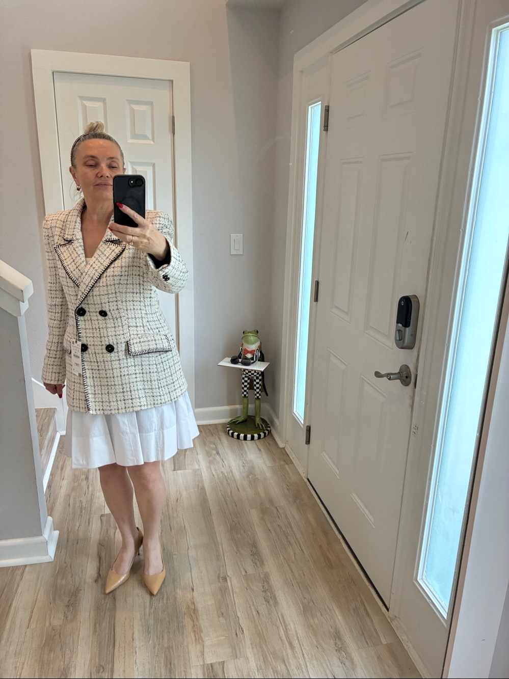 Zara Tweed Blazer size L - Picture 2 of 8